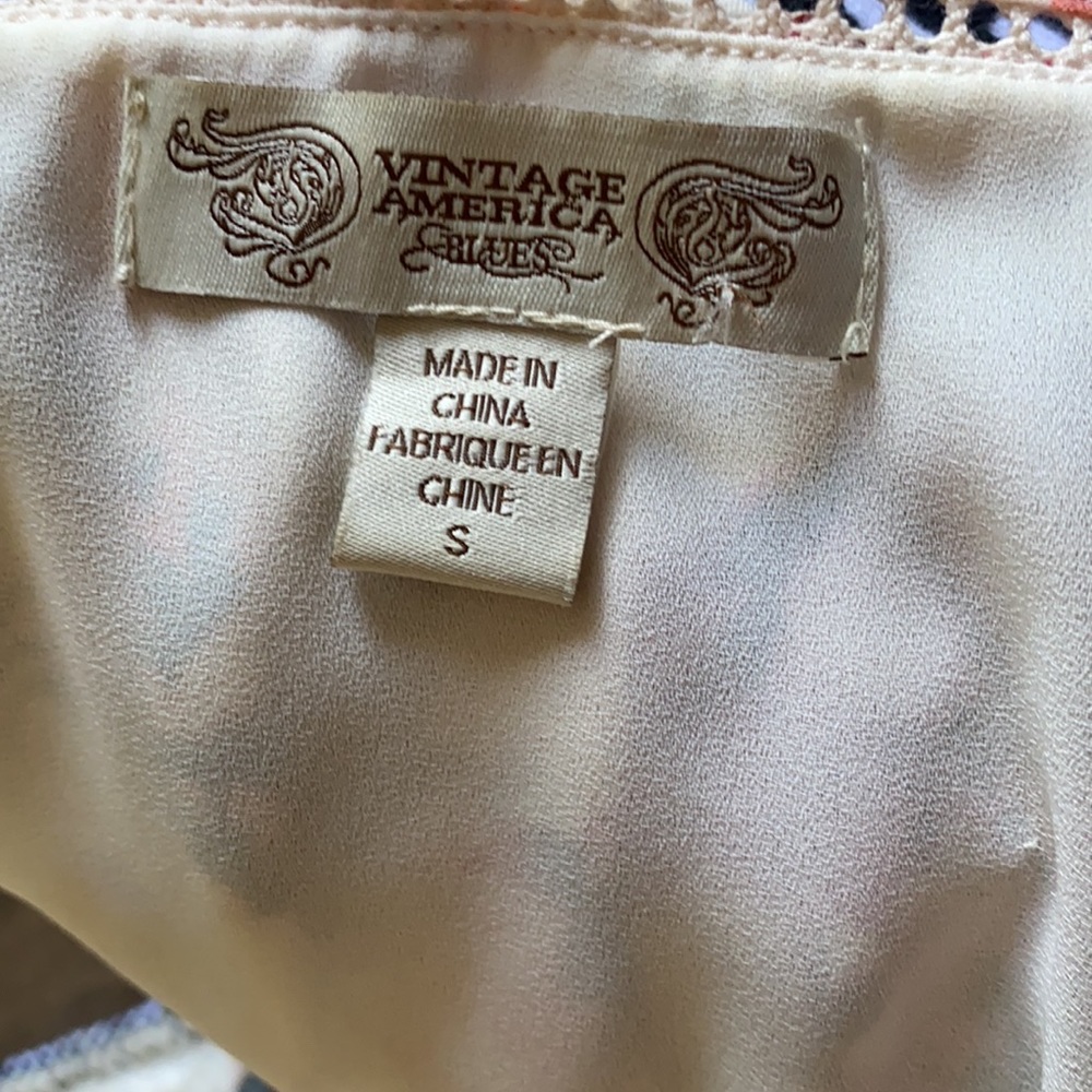 Vintage America floral blouse size Small - Picture 9 of 9